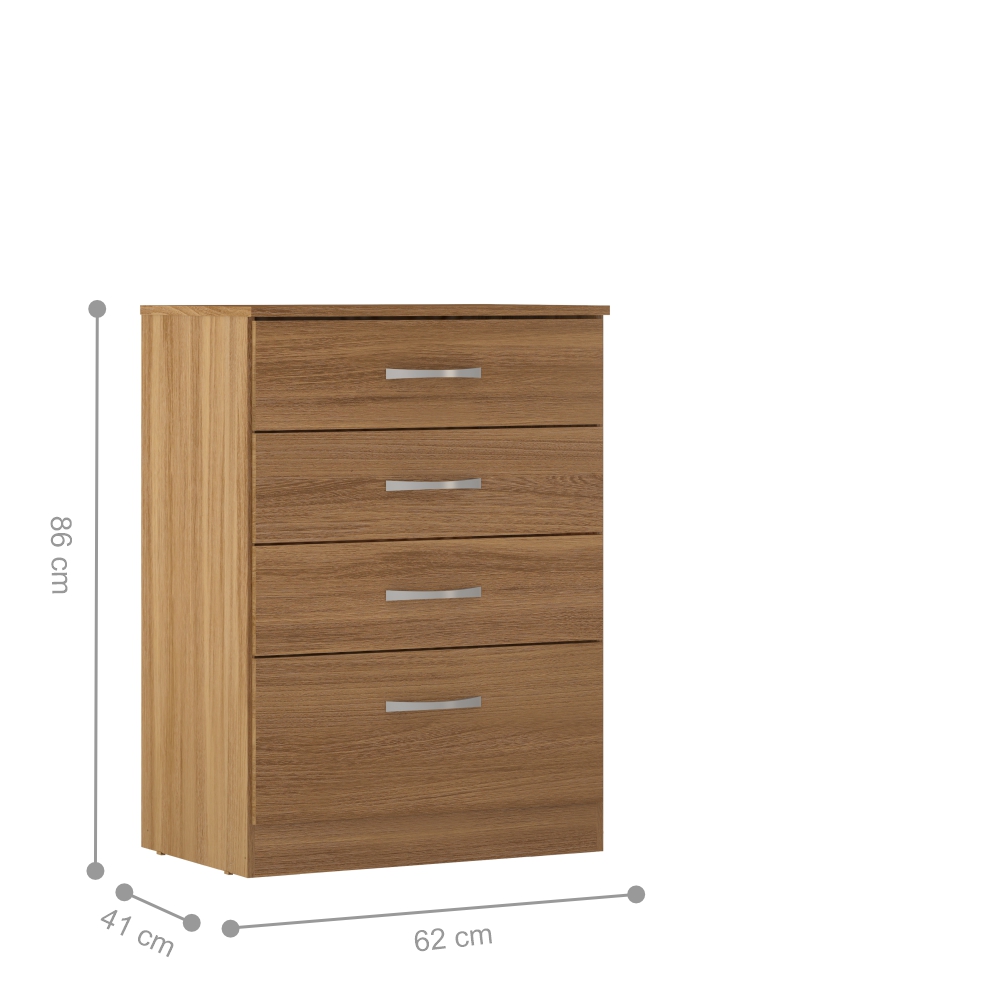 Conjunto Quarto Guarda Roupa e Comoda Vicenza Amendola