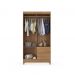 Conjunto Quarto Guarda Roupa e Comoda Vicenza Amendola