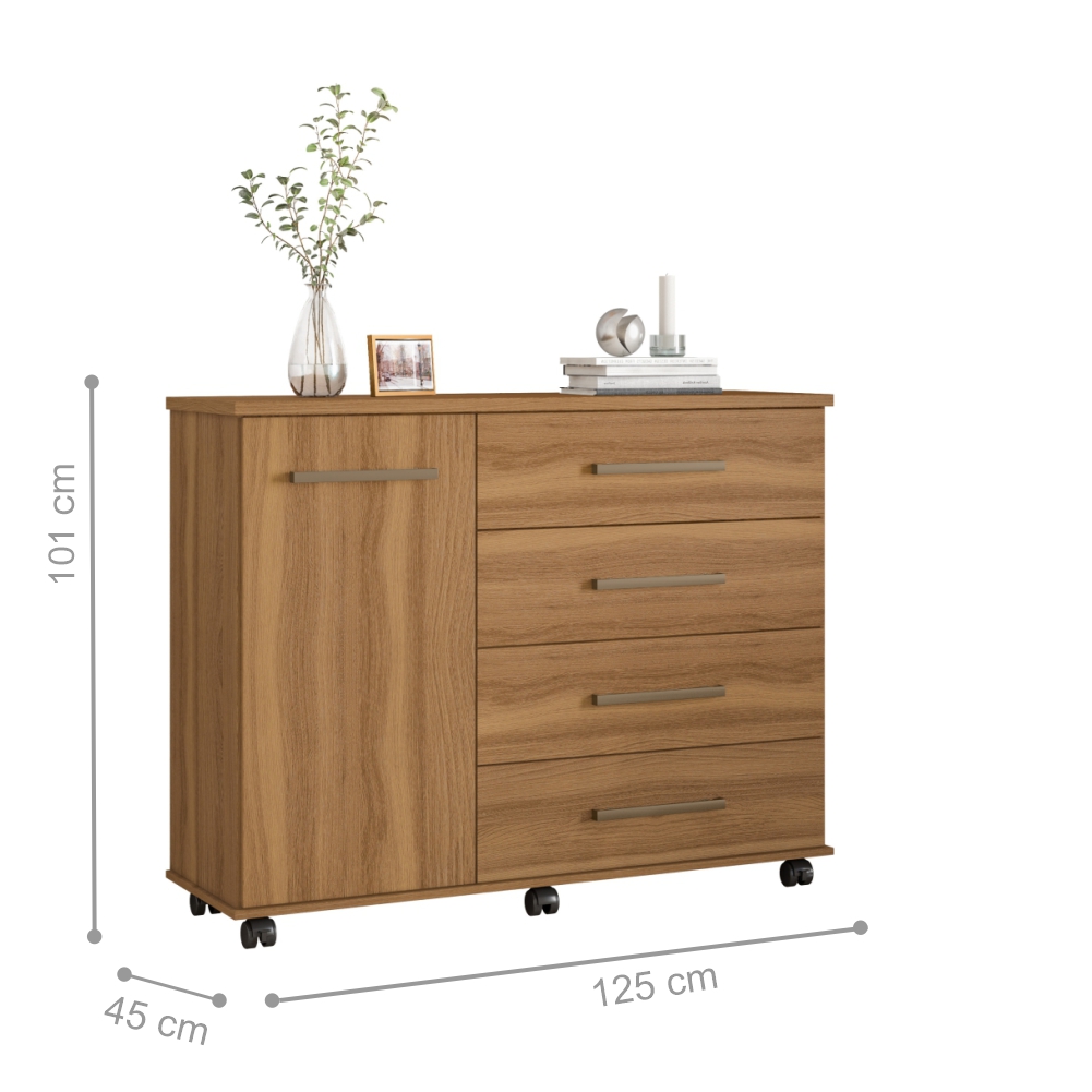 Conjunto Quarto Guarda Roupa e Comoda Virgina Amendola