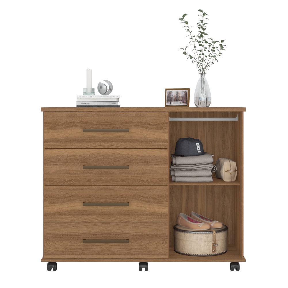 Conjunto Quarto Guarda Roupa e Comoda Virgina Amendola