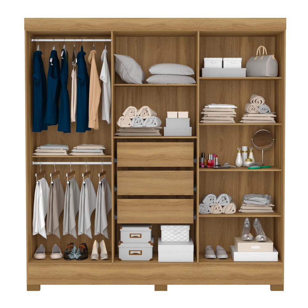 Conjunto Quarto de Casal Completo Ferrara Amendola Off-White
