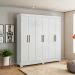 Conjunto Quarto de Casal Completo Ferrara Branco