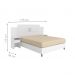 Conjunto Quarto de Casal Completo Trieste Branco
