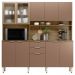 Cozinha Compacta 10 Portas 2 Gavetas 98221 Amendola Marsala Prime Tx Demobile