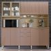 Cozinha Compacta 10 Portas 2 Gavetas 98221 Amendola Marsala Prime Tx Demobile