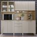 Cozinha Compacta 10 Portas 2 Gavetas 98221 Amendola Nude Prime Tx Demobile