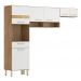 Cozinha Compacta 3 Peças Dama 99101 Amendola Branco Demobile