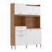 Cozinha Compacta 6 Portas 2 Gavetas Harmonia 96201 Amendola Branco Demobile