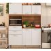 Cozinha Compacta 6 Portas 2 Gavetas Harmonia 96201 Amendola Branco Demobile