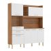 Cozinha Compacta 6 Portas 2 Gavetas Selecta 96211 Amendola Branco Demobile
