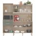 Cozinha Compacta 6 Portas 2 Gavetas Selecta 96211 Avena Menta Demobile