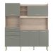 Cozinha Compacta 6 Portas 2 Gavetas Selecta 96211 Avena Menta Demobile