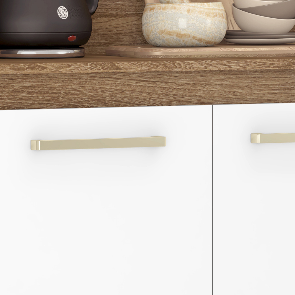 Cozinha Compacta 6 Portas Alamo 91601 Amendola Branco Demobile
