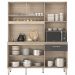 Cozinha Compacta 6 Portas Alamo 91601 Avena Grafito Demobile