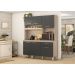 Cozinha Compacta 6 Portas Alamo 91601 Avena Grafito Demobile