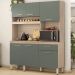 Cozinha Compacta 6 Portas Alamo 91601 Avena Menta Demobile