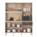 Cozinha Compacta 6 Portas Miami Avena Grafito