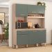 Cozinha Compacta 6 Portas Miami Avena Menta