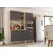 Cozinha Compacta 7 Portas 2 Gavetas Encanto 97201 Avena Grafito Demobile