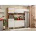 Cozinha Compacta 99101 Com Balcao 93101 Amendola Branco Dama Demobile