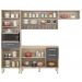 Cozinha Compacta 99101 Com Balcao 93201 Dama Avena Grafito Demobile