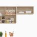 Cozinha Compacta Firenze 10 Portas 2 Gavetas Avena e Grafito