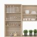 Cozinha Compacta Firenze 14 Portas 2 Gavetas Avena e Grafito