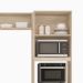 Cozinha Compacta Firenze 14 Portas 2 Gavetas Avena e Grafito