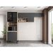 Cozinha Compacta Firenze 7 PT Avena e Grafito