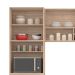Cozinha Compacta Firenze 7 PT Avena e Grafito