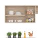 Cozinha Compacta Firenze I 11 Portas 2 Gavetas Avena e Grafito