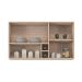 Cozinha Compacta Firenze I 5 Portas 2 Gavetas Avena e Grafito