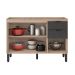 Cozinha Compacta Firenze I 6 Portas 2 Gavetas Avena e Grafito
