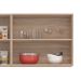 Cozinha Compacta Firenze II 10 PT 2 GV Avena e Grafito