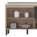 Cozinha Compacta Firenze II 10 PT 2 GV Avena e Grafito