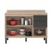 Cozinha Compacta Firenze II 5 PT 2 GV Avena e Grafito