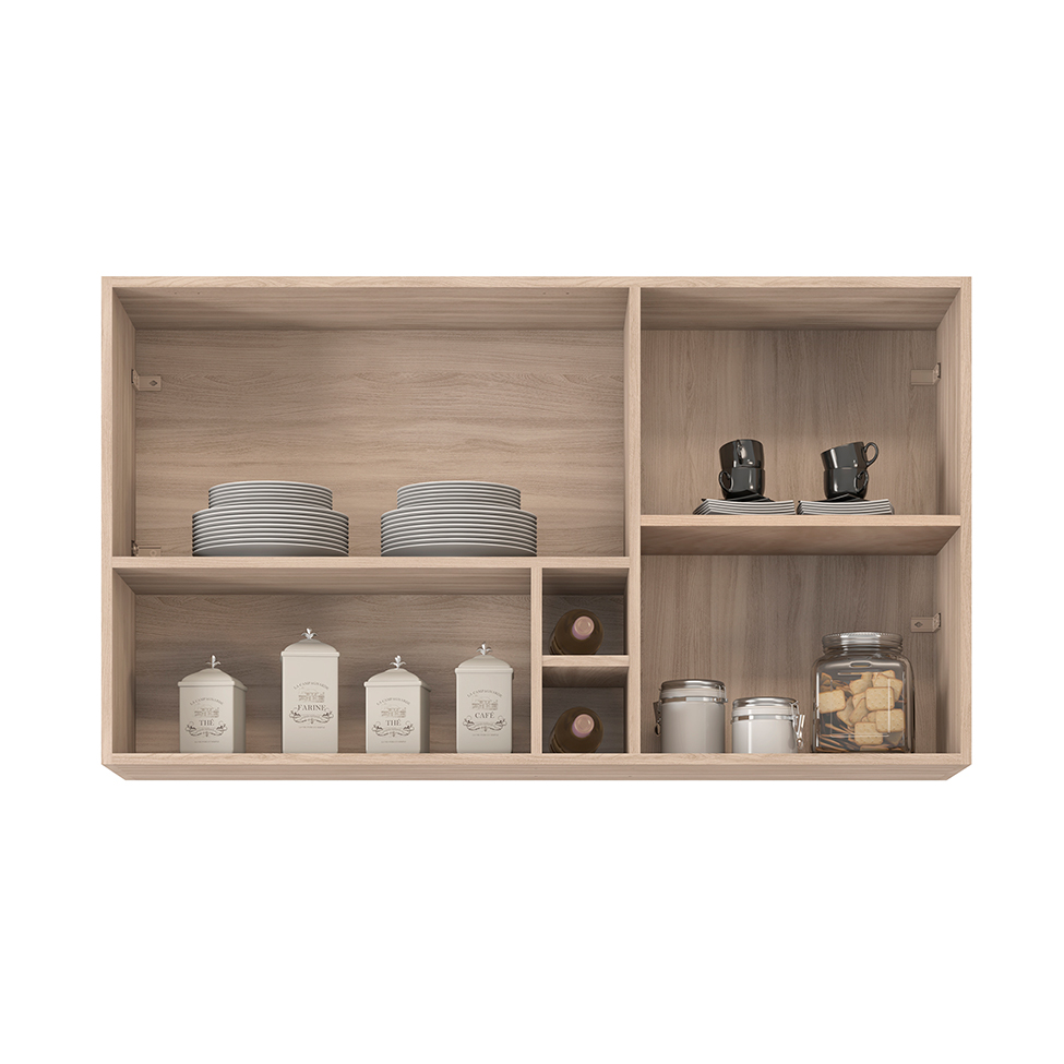 Cozinha Compacta Firenze II 5 PT 2 GV Avena e Grafito