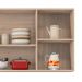 Cozinha Compacta Firenze II 6 Portas 2 Gavetas Avena e Grafito