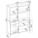 Cozinha Compacta Harmonia 6 Portas e 2 Gavetas Amêndola/Branco - Demóbile  
