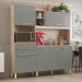 Cozinha Compacta Select 6 Portas e 2 Gavetas Avena/Menta - Demóbile