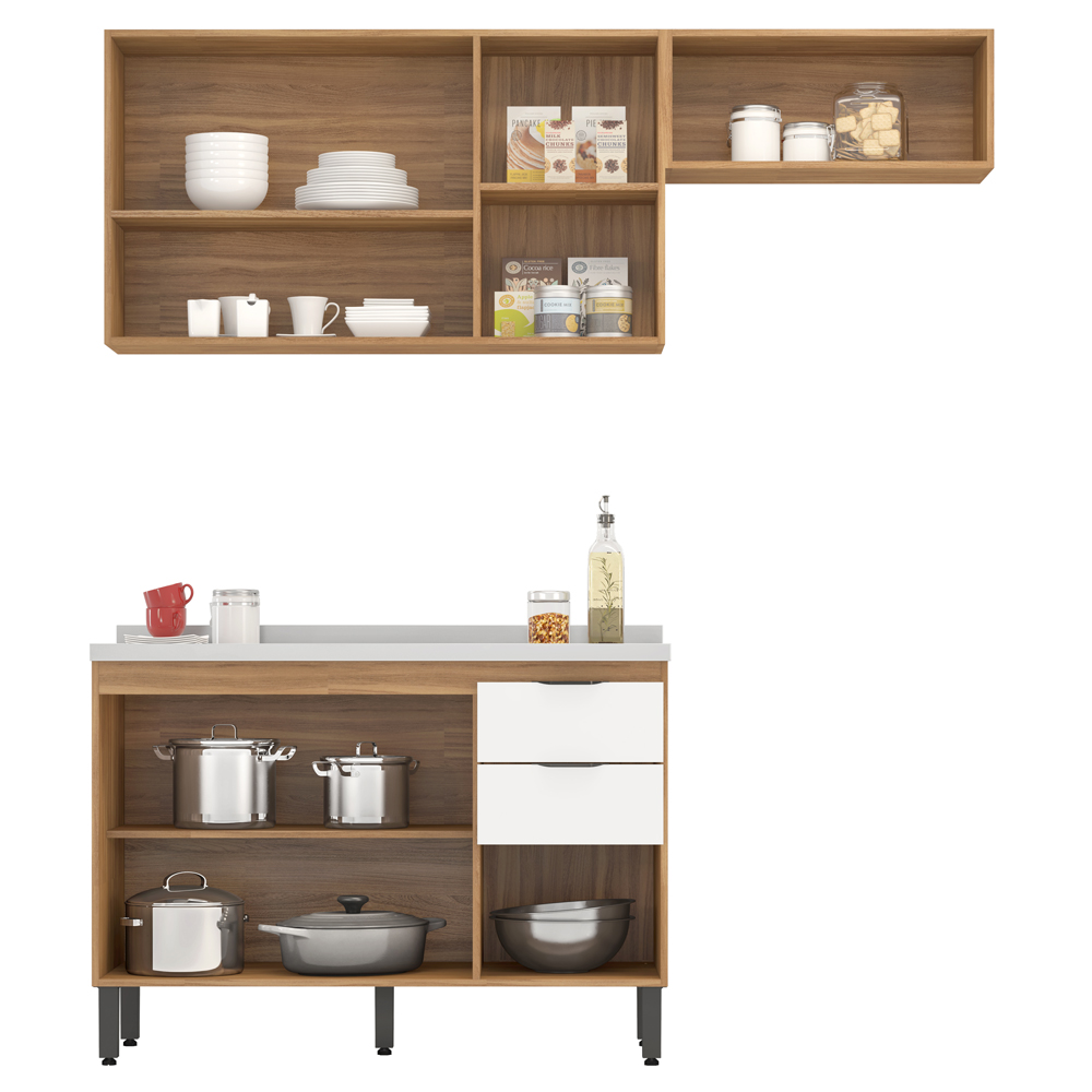 Cozinha Modulada 3 Peças FRCZ7 Amendola Branco Demobile