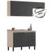 Cozinha Modulada 3 Peças FRCZ7 Avena Grafito Demobile