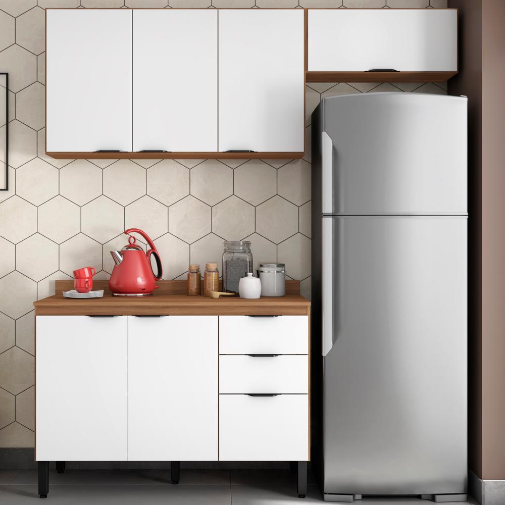 Cozinha Modulada 3 Peças FRCZ8 Amendola Branco Demobile