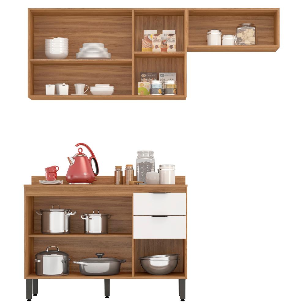 Cozinha Modulada 3 Peças FRCZ8 Amendola Branco Demobile