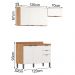 Cozinha Modulada 3 Peças FRCZ8 Amendola Branco Demobile