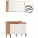 Cozinha Modulada 3 Peças FRCZ8 Amendola Branco Demobile
