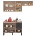 Cozinha Modulada 3 Peças FRCZ8 Avena Grafito Demobile