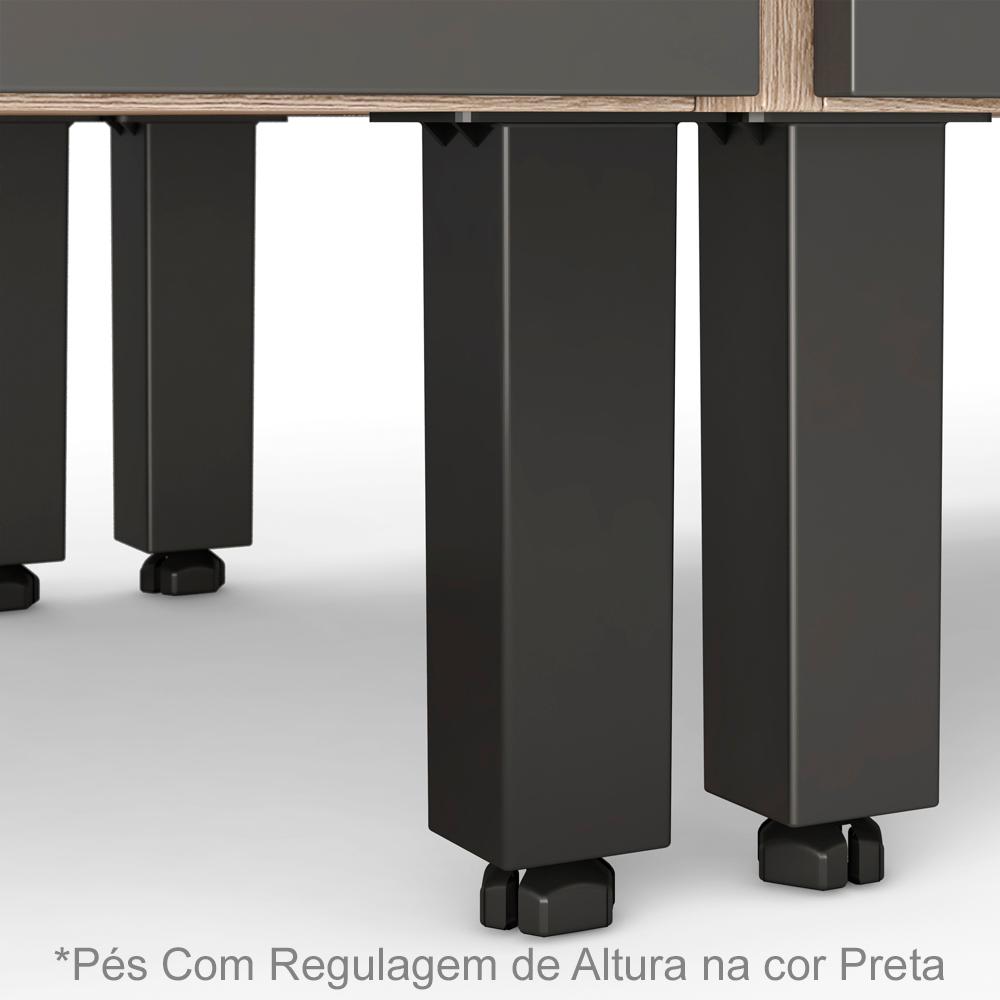 Cozinha Modulada 3 Peças FRCZ8 Avena Grafito Demobile