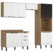 Cozinha Modulada 4 Peças FI0002 Amendola Branco Demobile