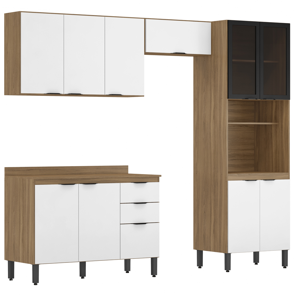 Cozinha Modulada 4 Peças FI0002 Amendola Branco Demobile